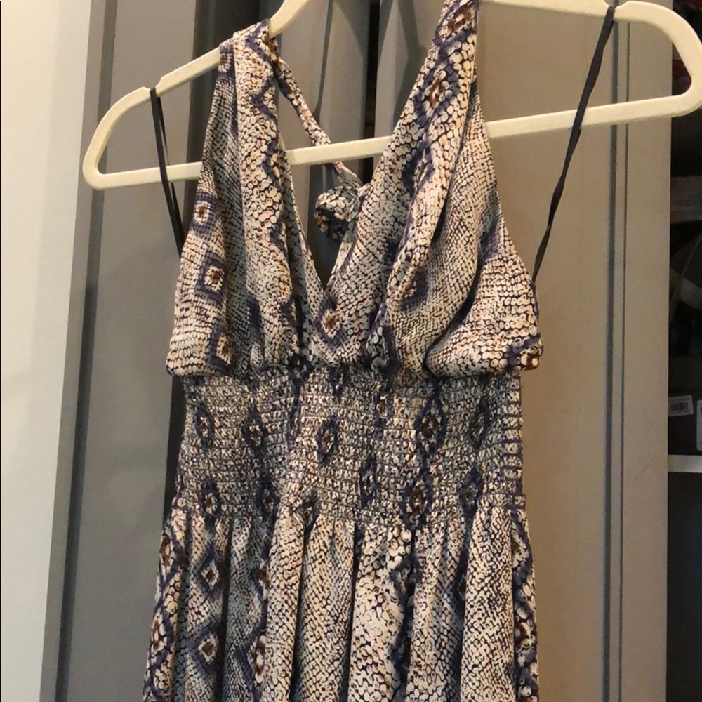 Parker silk halter dress